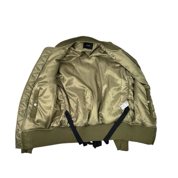 Stampd Strapped Bomber Jacket Men’s M Olive Green Utility Pocket Double Zip - Picture 5 of 8